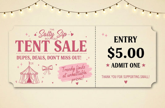 Tent sale ticket