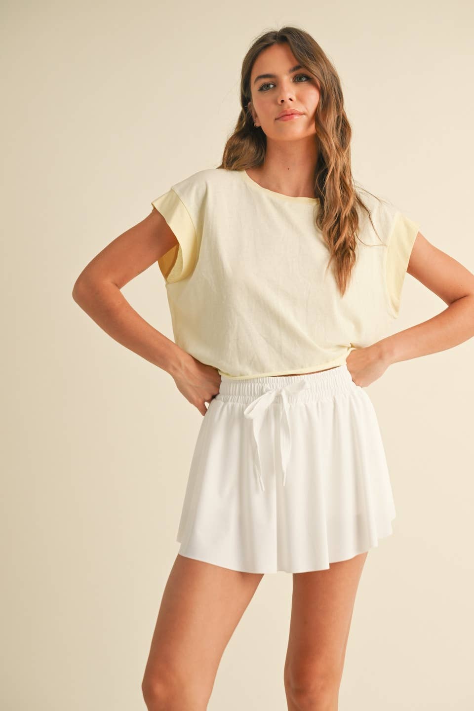 Cutout Back Layering Tee