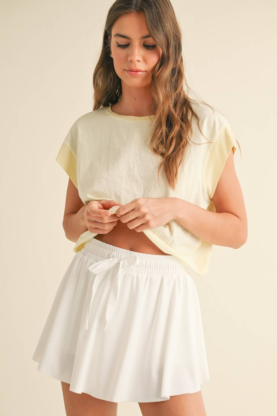 Cutout Back Layering Tee
