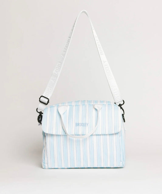 Blue Striped Lunch Box