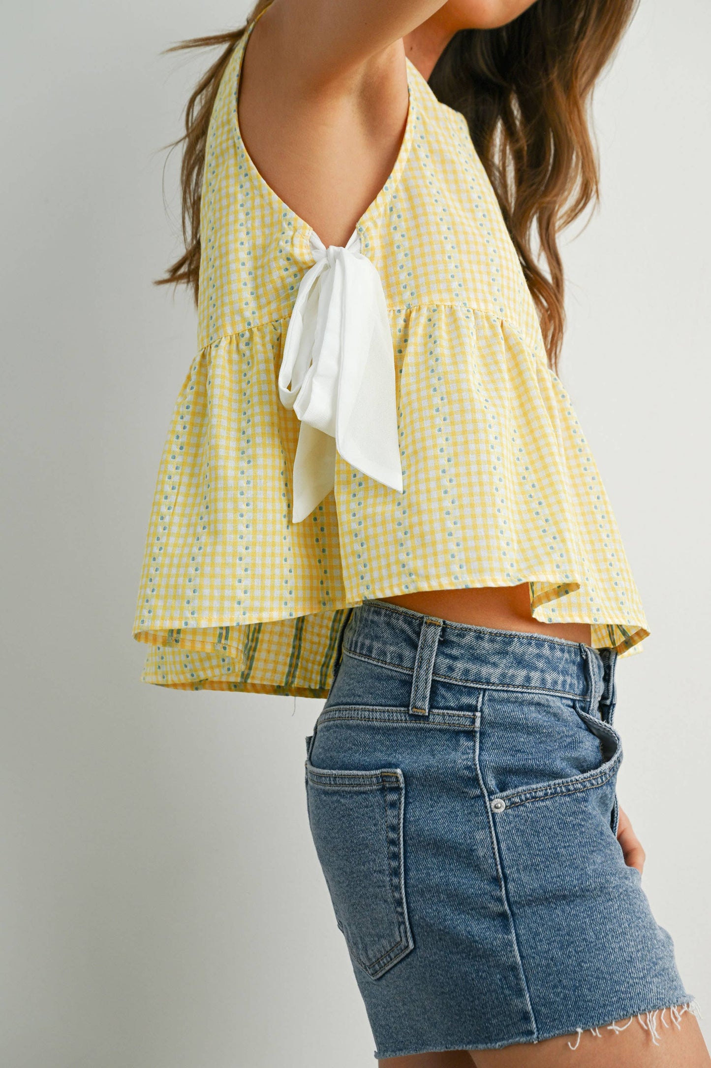 Sky Meadow Peplum Top