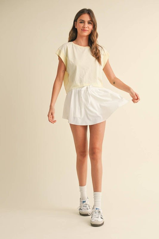Cutout Back Layering Tee