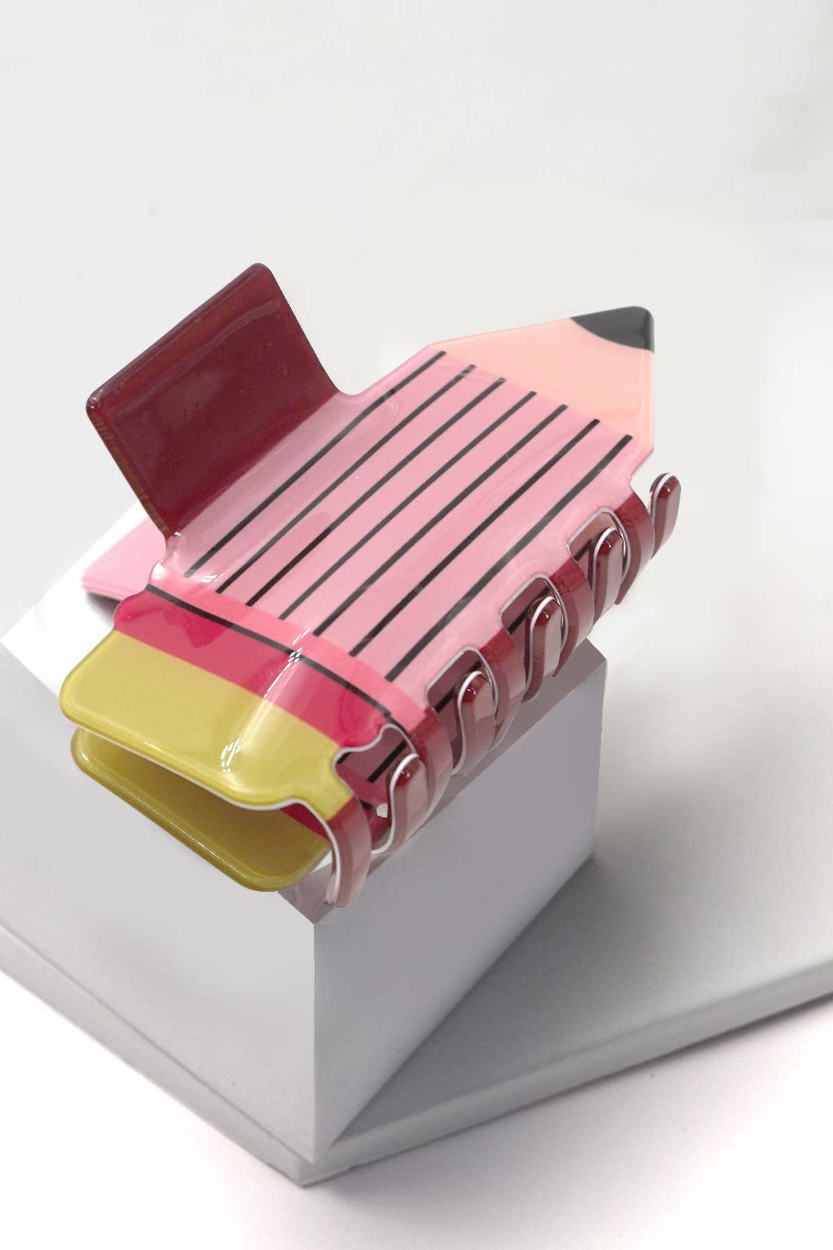 SCHOOL PENCIL HAIR CLAW CLIPS