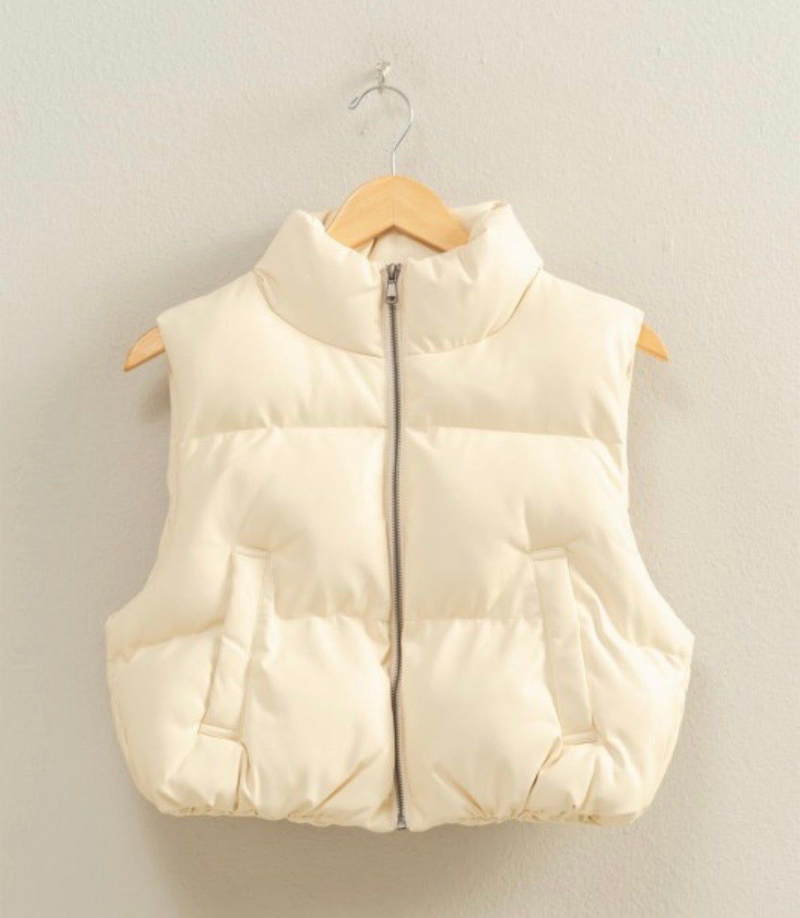 Vanilla Frost Puffer Vest