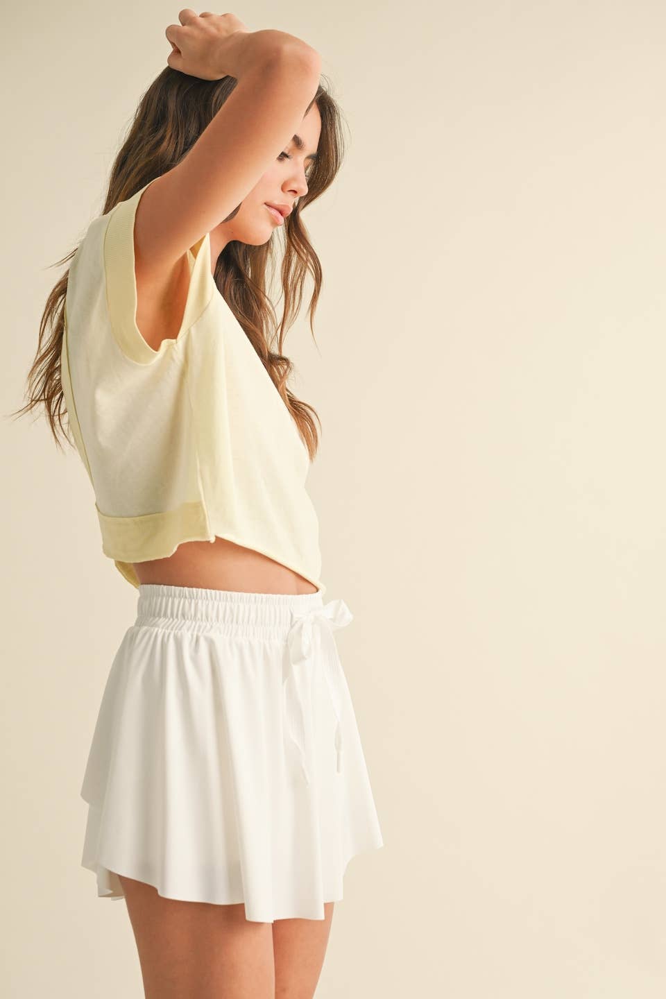 Cutout Back Layering Tee